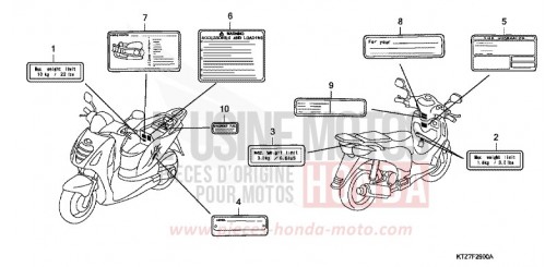 CAUTION LABEL (PES125/PES125R) PES1258 de 2008